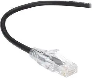 3FT BLACK CAT6 SLIM 28AWG PATCH
