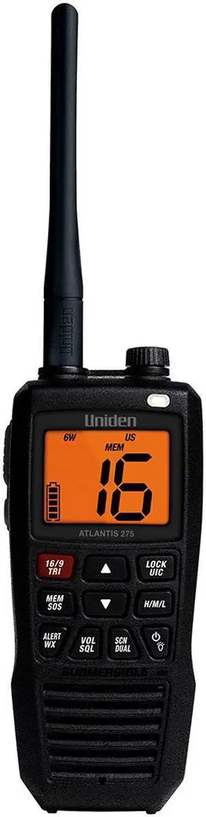 Uniden Atlantis 275 Floating Handheld VHF Marine Radio - ATLANTIS 275