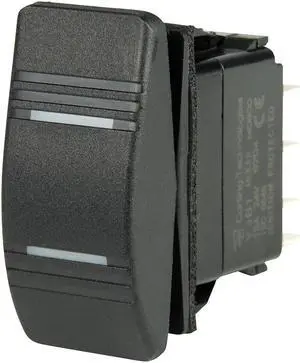 BEP DPDT Contura Switch - 2-Amber LEDs - ON/OFF/ON