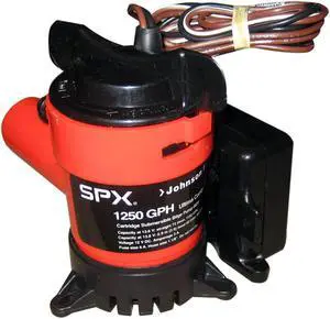 JOHNSON PUMP 1250GPH ULTIMA  COMBO PUMP 1-1/8" HOSE 12V 08203-00