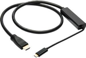 Tripp Lite USB C to HDMI Adapter Cable USB 3.1 Gen 1 4K M/M USB-C Black 3ft