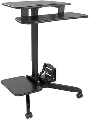 Tripp Lite Mobile Workstation Height Adjustable Standing Desk Rolling Cart