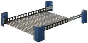 RackSolutions 1U Light Duty Fixed Shelf 24in Depth - US Steel Construction, 100 lbs Capacity, Anti-Slip Mat, Adjustable Mounting Depth - OEM