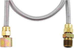 Dormont 20-3132-48B(BAGGED) Gas Dryer Flex-Lines - 1/2 Inch O.D.- 3/8 Inch I.D.- 48 Inch Gas Dryer Fitted with 1/2 Inch M.I.P. x 1/2 Inch F.I.P Dormont 20-3132-48B(BAGGED) Gas Dryer Flex-Lines - 1/2 Inch O.D.- 3/8 Inch I.D.- 48 Inch Gas Dryer Fitted with 1/2 Inch M.I.P. x 1/2 Inch F.I.P