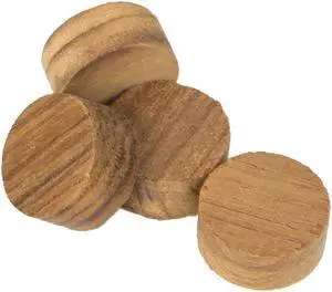 Whitecap Teak Plug - 1" - 20 Pack