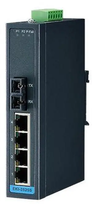 Advantech EKI-2525S-AE - 4 + 1FX Single-Mode unmanaged Ethernet switch