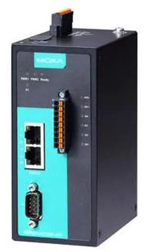 Moxa NPort IA5150A-6I/O - *Discontinued* - 1-port RS-232/422/485 device server with 4DIs and 2DOs, 0 to 60  Degree C