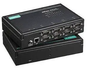 MOXA NPort 5650I-8-DT 8-Port Device Server, 10/100 Ethernet, RS-232/422/485, DB-9M, 15KV ESD, Optical Isolation, 12-48VDC, 110V Power Supply (Nport 5650I-8-DT)
