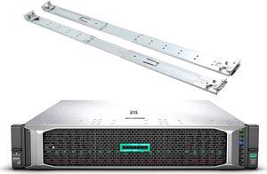 HP ProLiant DL385 Gen10 Business Server Bundle with 2 EPYC 7302 16 Core 3.0GHz CPU, 64GB RAM, 7.68TB Enterprise SSDs, RAID, Rail Kit
