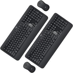 Logitech MK540 Advanced Wireless Keyboard & Mouse Combo Travel Home Office Modern Bundle for PC & Laptop, Pack of 2