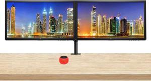 HP V24 24 inch TN Full HD 1920 x 1080 LED Backlit LCD Monitor 2-Pack Bundle with HDMI & VGA ports, FreeSync, 75Hz Refresh Rate, Low Blue Light, Desk Mount Clamp Dual Monitor Stand, & Mini Glow Speaker
