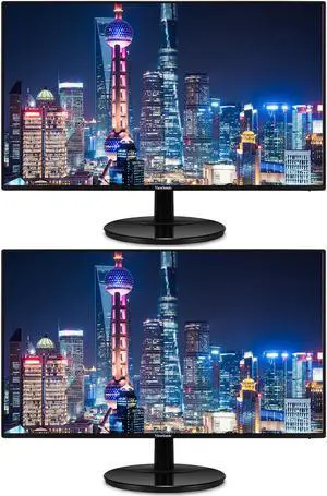 ViewSonic VA2759-SMH 27-inch 1920 x 1080 Full HD LCD IPS Monitor, 2-Pack Bundle with Ultra-Thin Bezel, FreeSync, Eye Care, HDMI, VGA, Speakers ViewSonic VA2759-SMH 27-inch 1920 x 1080 Full HD LCD IPS Monitor, 2-Pack Bundle with Ultra-Thin Bezel, FreeSync, Eye Care, HDMI, VGA, Speakers