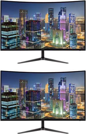 ViewSonic OMNI VX3218-PC-MHD 32-inch 1080P 1ms 165Hz FHD IPS Curved Gaming Monitor, 2-Pack Bundle with AMD FreeSync, Eye-Care, HDMI, DisplayPort, Speakers
