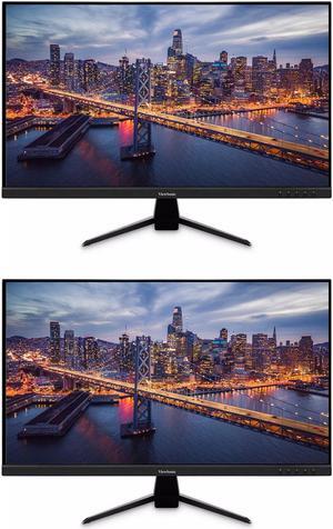 ViewSonic VX3267U-2K 32-inch 2560 x 1440 WQHD 2K LCD IPS Monitor, 2-Pack Bundle with Eye-Care, USB-C, HDMI, DisplayPort, Speakers