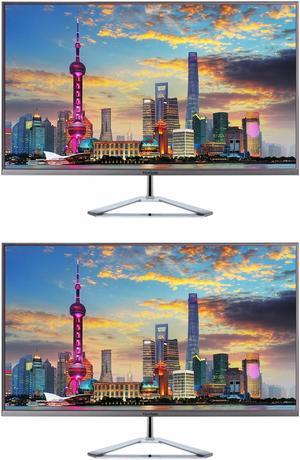 ViewSonic VX3276-MHD 32-inch 1920 x 1080 Full HD LCD IPS Monitor, 2-Pack Bundle with Eye-Care, HDMI, DisplayPort, Speakers