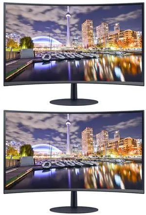 Samsung S39C 27-inch 1080P FHD Curved IPS LCD Monitor, 2-Pack Bundle with FreeSync, HDMI, DisplayPort, Speaker (S27C394EAN) Samsung S39C 27-inch 1080P FHD Curved IPS LCD Monitor, 2-Pack Bundle with FreeSync, HDMI, DisplayPort, Speaker (S27C394EAN)