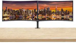 Samsung S39C 27-inch 1080P FHD Curved IPS LCD Monitor, 2-Pack Bundle with FreeSync, HDMI, DisplayPort, Speaker, Desk Mount Dual Monitor Stand (S27C394EAN) Samsung S39C 27-inch 1080P FHD Curved IPS LCD Monitor, 2-Pack Bundle with FreeSync, HDMI, DisplayPort, Speaker, Desk Mount Dual Monitor Stand (S27C394EAN)