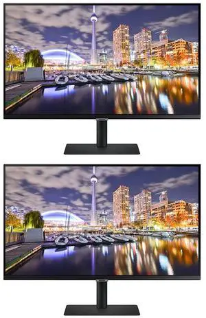 Samsung S80PB 27-inch 2160P 4K UHD Ultra-Slim Bezel IPS LCD ViewFinity Monitor, 2-Pack bundle with Dock, Ethernet, USB-C, DisplayPort, HDMI, USB Hub (S27B804PXN) Samsung S80PB 27-inch 2160P 4K UHD Ultra-Slim Bezel IPS LCD ViewFinity Monitor, 2-Pack bundle with Dock, Ethernet, USB-C, DisplayPort, HDMI, USB Hub (S27B804PXN)