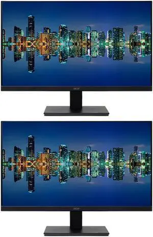 Acer Vero V7 V277Y E BIP 27-inch 1080P Full HD IPS 100 Hz 4 ms Backlit Widescreen LCD Monitor, 2-Pack bundle with VGA, HDMI, DisplayPort