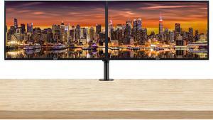 Acer EB321HQU C 32-inch 1440P Quad HD IPS 60 Hz 4 ms LED Backlit Widescreen LCD Monitor, 2-Pack bundle with Eye Care, VGA, HDMI, DisplayPort, Desk Mount Dual Monitor Stand