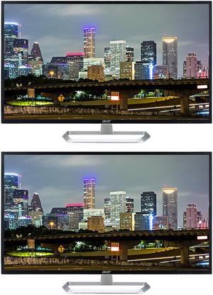 Acer EB321HQ 32-inch 1080P Full HD IPS 60 Hz 4 ms LED Backlit Widescreen LCD Monitor, 2-Pack bundle with Eye Care, VGA, HDMI