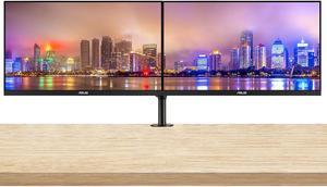 Asus VA24DQ 24-inch 1080P 75 Hz Full HD LED Backlit LCD Monitor, 2-Pack Bundle with DisplayPort, HDMI, Eye Care, FreeSync, Ultra-low Blue Light, Integrated Speaker, Desk Mount Dual Monitor Stand