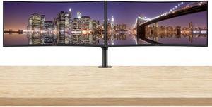 Asus VA34VCPSN 34-inch Curved 3440 x 1440 100 Hz Dual 2K UWQHD Business Monitor, 2-Pack Bundle with Dock, DisplayPort, HDMI