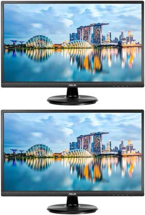 Asus VA27EHF 27-inch 1080P Full HD 1 ms 100 Hz LCD Monitor, 2-Pack Bundle with VGA, HDMI, Eye Care, Ultra-low Blue Light