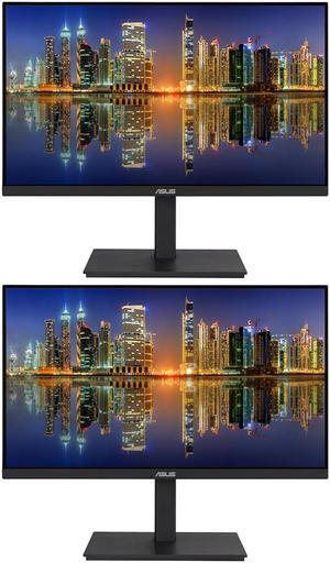 Asus VA24ECPSN 24-inch 1080P Full HD IPS LCD Business Monitor, 2-Pack Bundle with Dock, DisplayPort, HDMI, USB-C, Ethernet, USB Hub, Integrated Speaker