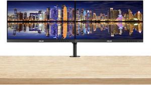 Asus ProArt PA278CV 27-inch 1440P 2K WQHD 100% sRGB IPS Professional Monitor, 2-Pack Bundle with USB-C, DisplayPort Daisy-Chain, HDMI, USB Hub, Integrated Speakers, Desk Mount Dual Monitor Stand