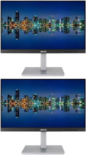 Asus ProArt PA247CV 24-inch 1080P FHD 100% sRGB IPS Professional Monitor, 2-Pack Bundle with USB-C, DisplayPort Daisy-Chain, HDMI, USB Hub, Integrated Speakers