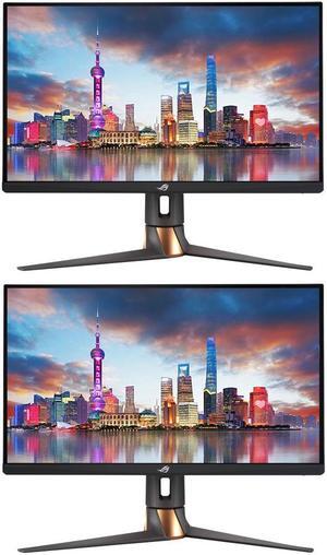 Asus ROG Swift PG279QM 27-inch 2K QHD 240 Hz 1 ms Gaming Monitor, 2-Pack Bundle with DisplayPort, HDMI, USB Hub, Integrated Speakers