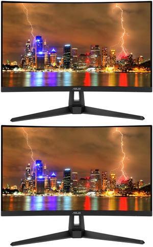 Asus TUF VG27VH1B 27-inch 1920 x 1080 FHD 165 Hz 1 ms LCD Gaming Monitor, 2-Pack Bundle with Extreme Low Motion Blur, Eye Care, FreeSync Premium, VGA, HDMI, Integrated Speakers