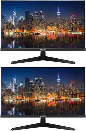 Asus VY279HE 27-inch 1920 x 1080 FHD 75 Hz 1 ms LCD Everyday Monitor, 2-Pack Bundle with Adaptive-Sync, Eye Care Plus, Color Augmentation, VGA, HDMI, Black