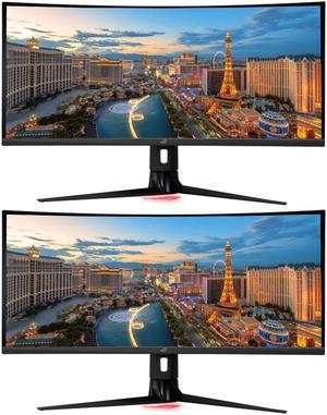 LG 34 UltraGear Quad HD 3440 x 1440 2K 160Hz (OC) 1ms 2xHDMI DisplayPort  Radeon FreeSync 2 NVIDIA G-Sync Compatible USB 3.0 Hub Nano IPS Curved  Gaming Monitor - 34GN850-B 