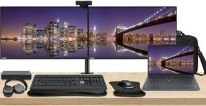 Lenovo E14 Gen 5 14" Ryzen 5, 8GB RAM, 256GB SSD, Notebook Bundle with 2 x ThinkVision T27i 27" Monitors, Dual Stand, USB-C Dock, MK540 Wireless Keyboard & Mouse, Gel Pad, Webcam, Headphones, Bag Lenovo E14 Gen 5 14" Ryzen 5, 8GB RAM, 256GB SSD, Notebook Bundle with 2 x ThinkVision T27i 27" Monitors, Dual Stand, USB-C Dock, MK540 Wireless Keyboard & Mouse, Gel Pad, Webcam, Headphones, Bag