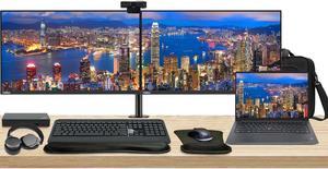 Lenovo E14 Gen 5 14" Ryzen 5, 16GB RAM, 256GB SSD, Notebook Bundle with 2 x ThinkVision T24i 24" Monitors, Dual Stand, USB-C Dock, MK670 Wireless Keyboard & Mouse, Gel Pad, Webcam, Headphones, Bag Lenovo E14 Gen 5 14" Ryzen 5, 16GB RAM, 256GB SSD, Notebook Bundle with 2 x ThinkVision T24i 24" Monitors, Dual Stand, USB-C Dock, MK670 Wireless Keyboard & Mouse, Gel Pad, Webcam, Headphones, Bag