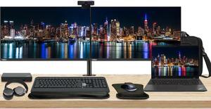 Lenovo T16 Gen 2 16" Ryzen 5, 16GB RAM, 256GB SSD, Windows 11 Pro ThinkPad Bundle with 2 x ThinkVision T24i 24" Monitors, Dual Stand, USB-C Dock, Keyboard & Mouse, Webcam, Headphones, Bag
