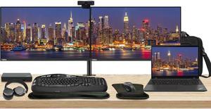 Lenovo T16 Gen 2 16" Ryzen 5, 16GB RAM, 256GB SSD, Windows 11 Pro ThinkPad Bundle with 2 x ThinkVision T24i 24" Monitors, Dual Stand, USB-C Dock, Keyboard & Mouse, Webcam, Headphones, Bag