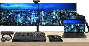 Lenovo T14 Gen 4 Touchscreen 14" Ryzen 7, 32GB RAM, 512GB SSD, Windows 11 Pro ThinkPad Bundle with 2 x ThinkVision T27i 27" Monitors, Dual Stand, USB-C Dock, Keyboard & Mouse, Webcam, Headphones, Bag