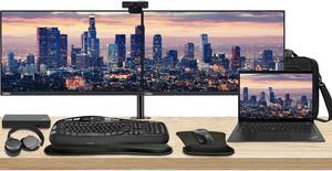 Lenovo T14 Gen 4 Touchscreen 14" Ryzen 7, 16GB RAM, 512GB SSD, Windows 11 Pro ThinkPad Bundle with 2 x ThinkVision T27i 27" Monitors, Dual Stand, USB-C Dock, Keyboard & Mouse, Webcam, Headphones, Bag