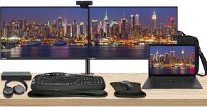 Lenovo T14 Gen 4 Touchscreen 14" Ryzen 7, 32GB RAM, 512GB SSD, Windows 11 Pro ThinkPad Bundle with 2 x ThinkVision T27i 27" Monitors, Dual Stand, USB-C Dock, Keyboard & Mouse, Webcam, Headphones, Bag