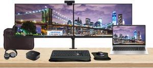 HP EliteBook 650 G10 15.6" i5, 8GB RAM, 256GB SSD, Windows 11 Pro Notebook Bundle with 2 x EliteDisplay E27 27" Monitors, Dual Stand, USB-C Dock, Keyboard and Mouse, Webcam, Headphones, Bag