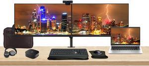 HP ProBook 445 G10 14" Ryzen 5, 8GB RAM, 256GB SSD, Bundle with 2 x EliteDisplay E27 27" Monitors, Dual Stand, USB-C Dock, MK540 Wireless Keyboard and Mouse, Gel Pad, Webcam, Headphones, Bag HP ProBook 445 G10 14" Ryzen 5, 8GB RAM, 256GB SSD, Bundle with 2 x EliteDisplay E27 27" Monitors, Dual Stand, USB-C Dock, MK540 Wireless Keyboard and Mouse, Gel Pad, Webcam, Headphones, Bag