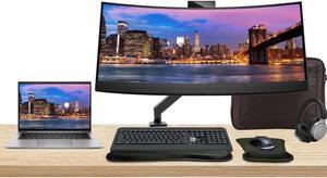 HP ZBook Firefly G10 Touchscreen 14" i7, 32GB RAM, 1TB SSD, Windows 11 Pro, RTX A500, Z Display Z34c 34" Curved 2K Monitor with Webcam, Desk Mount, Keyboard and Mouse, Wireless Headphones, Bag