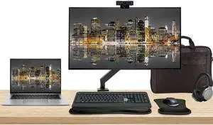 HP Notebook ZBook Firefly G10 14" Ryzen 7 Pro, 32GB RAM, 1TB SSD, Windows 11Pro, Z Display Z32k 32" 4K Monitor Bundle, Mount, Keyboard and Mouse, Webcam, Wireless Headphones and Bag