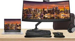 HP Notebook ZBook Firefly G10 Touchscreen 14" i7, 16GB RAM, 512GB SSD, Windows 11Pro, Z Display Z34c 34" Curved Monitor with Webcam Bundle, Mount, MK670 Wireless Keyboard and Mouse, Headphones and Bag