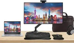 HP Notebook ZBook Firefly G10 Touchscreen 14" Ryzen 7 Pro, 32GB RAM, 512GB SSD, Windows 11 Pro, Z Display Z32k 32" 4K Monitor Bundle, Mount, Keyboard and Mouse, Webcam, Wireless Headphones and Bag
