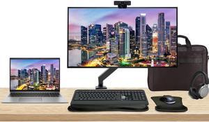 HP Notebook ZBook Firefly G10 16" i7, 16GB RAM, 512GB SSD, Windows 11 Pro, Z Display Z32k 32" 4K Monitor Bundle, Desk Mount, MK540 Wireless Keyboard and Mouse, Webcam, Wireless Headphones and Bag