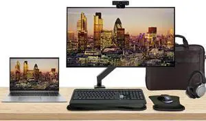 HP Notebook ZBook Firefly G10 16" i7, 16GB RAM, 512GB SSD, Windows 11Pro, T550 Graphics, Z Display Z32k 32" 4K Monitor Bundle with Mount, MK540 Wireless Keyboard, Mouse, Webcam, Headphones and Bag
